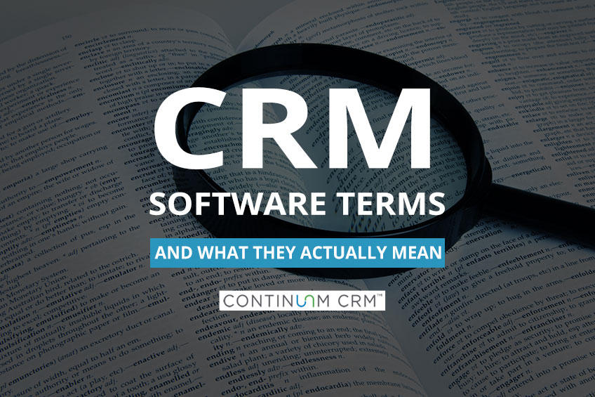 CRM Software Terms and Definitions